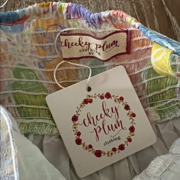 Cheeky Plum NWT Fiona Maxi Dress - Egg Hunt size 6Y - Picture 3 of 4